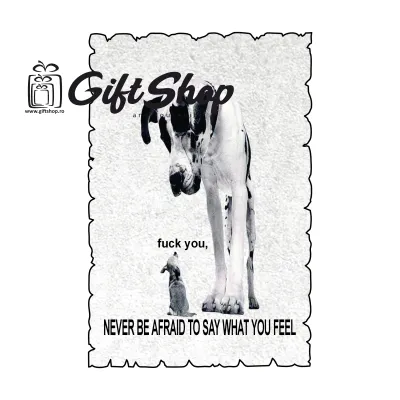 Never be afraid, magnet frigider mgs072